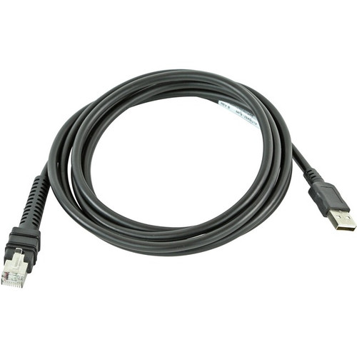 Zebra Cable - Shielded USB: Series A Connector, 7ft. (2.1m), Straight, BC 1.2 -