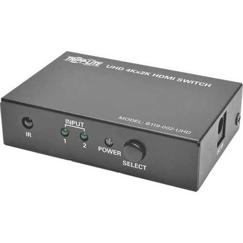 Tripp Lite by Eaton 2-Port HDMI Switch with Remote Control - 4K @ 60 Hz 4:4:4 HD