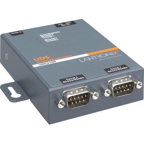 Lantronix 2 Port Serial (RS232/ RS422/ RS485) to IP Ethernet Device Server - Int
