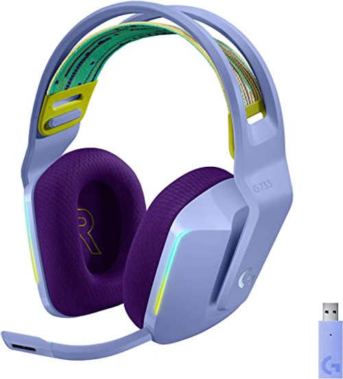 Logitech G733 Lightspeed Wireless RGB Gaming Headset - Stereo - Wireless - 65.6