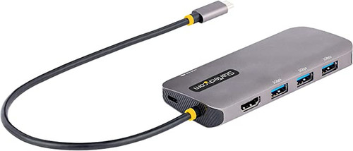 StarTech.com USB C Multiport Adapter, 4K 60Hz HDMI HDR10 Video, 3 Port 5Gbps USB