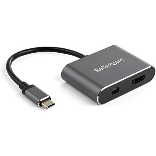 StarTech.com USB C Multiport Video Adapter - 4K 60Hz USB-C to HDMI 2.0 or Mini D