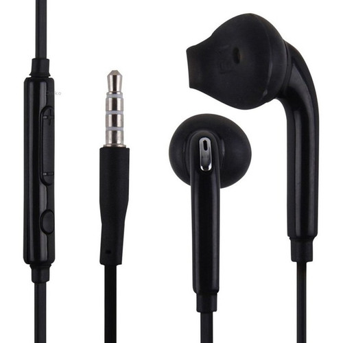 4XEM Earbud Earphones For Samsung Galaxy/Tab (Black) - Stereo - Black - Mini-pho
