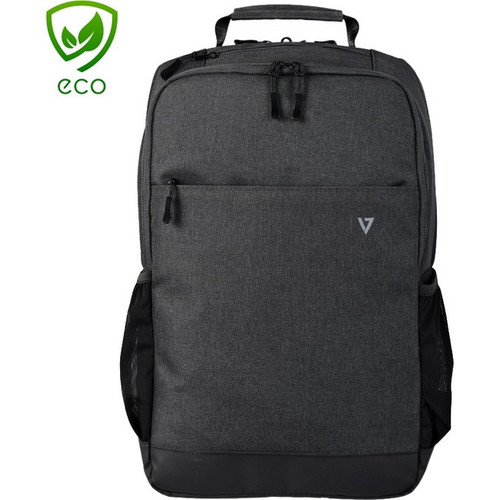 V7 Elite Carrying Case (Backpack) for 14" to 14.1" Notebook - Gray - Weather Res