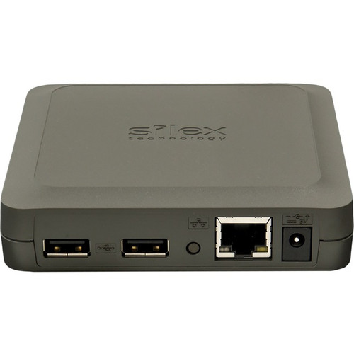 Silex USB Device Server, 2x USB 2.0, 10/100/1000 LAN, US Power Supply - 1 x Netw