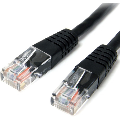 StarTech.com 3 ft Black Molded Cat5e UTP Patch Cable - Make Fast Ethernet networ