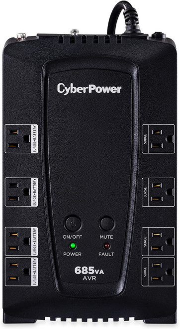 CyberPower CP685AVRG AVR UPS Systems - 685VA/390W, 120 VAC, NEMA 5-15P, Compact,