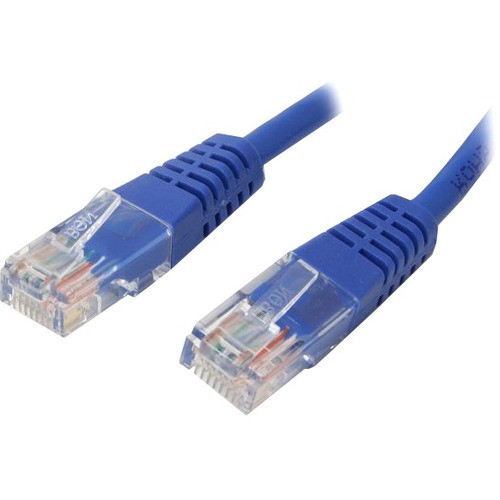 StarTech.com 8 ft Blue Molded Cat5e UTP Patch Cable - Make Fast Ethernet network