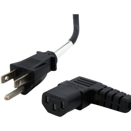 StarTech.com 6ft (1.8m) Computer Power Cord, NEMA 5-15P to Right Angle C13, 10A