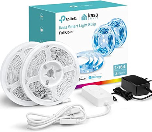 Kasa Smart KL400L10 - Kasa Smart LED Light Strip, Multicolor - RGB - 32.8ft(2 Ro
