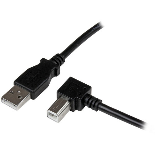 StarTech.com 1m USB 2.0 A to Right Angle B Cable - M/M - Connect hard-to-reach U
