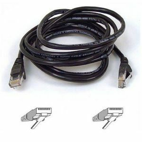 Belkin Cat5e Network Cable - RJ-45 Male Network - RJ-45 Male Network - 6ft - Bla