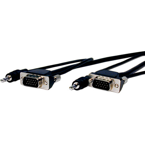 Comprehensive Pro AV/IT Series Micro VGA HD15 plug to plug w/audio cable 3ft - 3