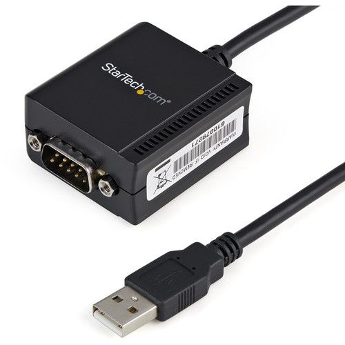 StarTech.com 1 Port FTDI USB to Serial RS232 Adapter Cable with COM Retention -