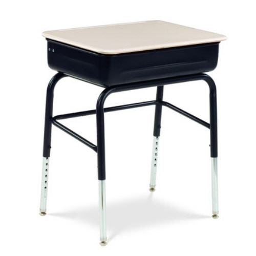 Virco 751MBBLBM - In Stock - Lift-Lid Student Desk 18" x 24" Hard Plastic Top an