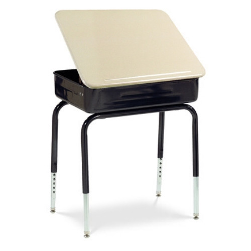 Virco 751MBBM - In Stock - Lift-Lid Student Desk 18" x 24" Hard Plastic Top and