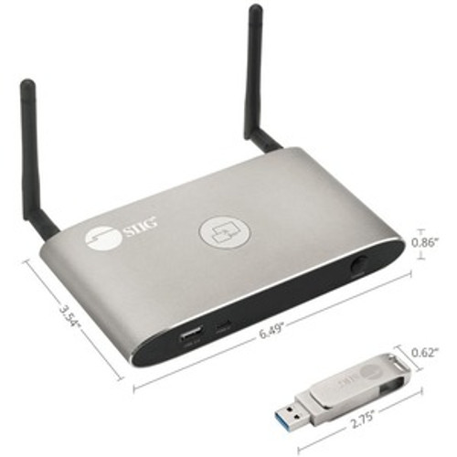 SIIG Dual View Wireless Media Presentation Kit - Sharing dual view on one screen