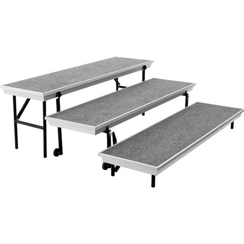 Nps Transport 3-Level Tapered Riser - 54"W X 72"D X 24"H (National Public Seatin