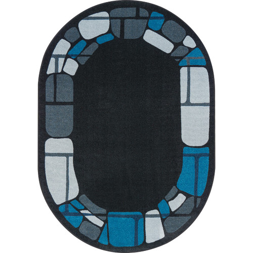 BioStones Kid Essentials Marine Oval Rug - 5'4" x 7'8" Oval