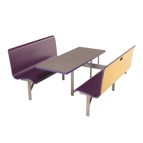 Amtab Booth Seating With Table - Package - 48"W X 72"L X 38"H  (Amt-Mwbsp244)