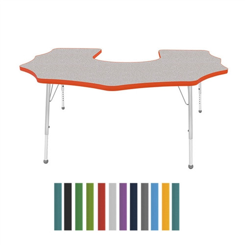Mahar Creative Colors Scalloped Horseshoe Creative Colors Activity Table with He