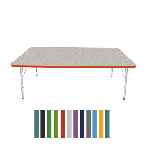 Mahar Creative Colors Large Rectangle Creative Colors Activity Table with Heavy