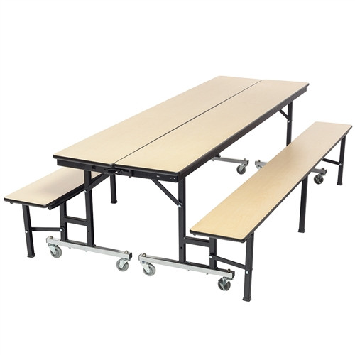 AmTab Mobile Convertible Bench - 96"L (AmTab AMT-MCB8)