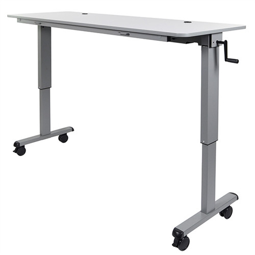 Luxor STAND-NESTC-72 - 72" Adjustable Flip Top Table, Crank Handle(LUX-STAND-NES