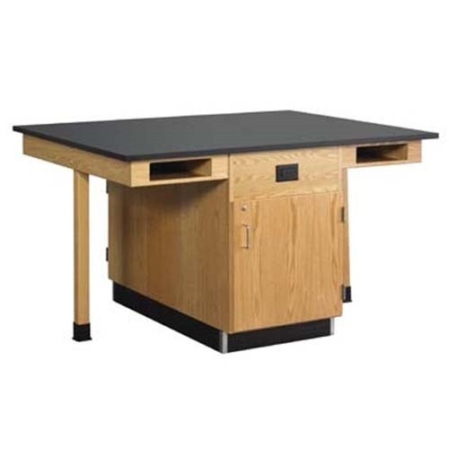 Diversified Woodcrafts Eight Station Service Center w/ Out Sink & Door - Solid P