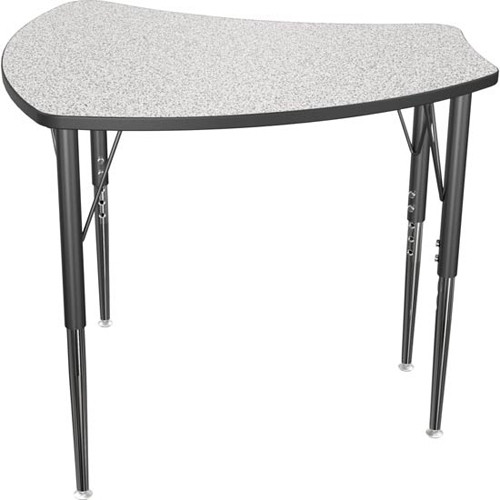 Mooreco 90580 Economy Shapes Desk (Mooreco 90580) - Gray Nebula