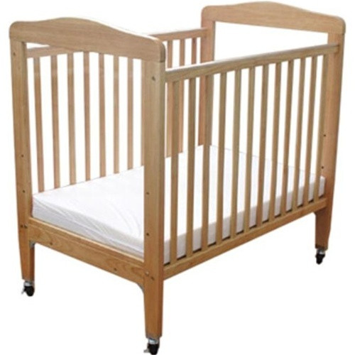 L.A. Baby Arched Window Evacuation Crib with Dual Fixed Side Rails -- Mattress I