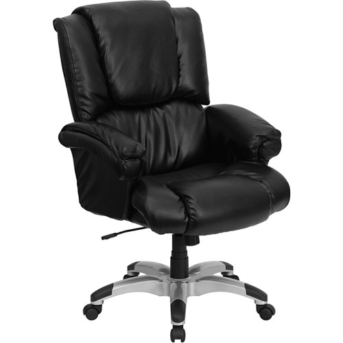 Flash Furniture High Back Black Leather Overstuffed Executive Office Chair(Fla-G