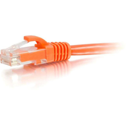 C2G 1ft Cat6 Ethernet Cable - Snagless Unshielded (UTP) - Orange - Category 6 fo