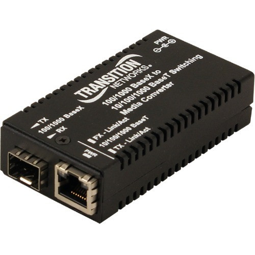 Transition Networks Mini Gigabit Ethernet Media Converter - 1 x Network (RJ-45)