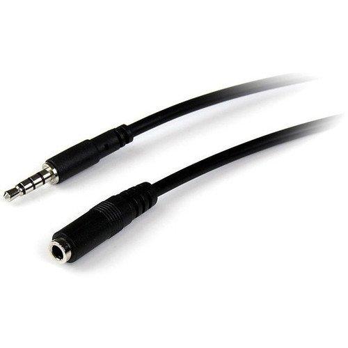 StarTech.com 1m 3.5mm 4 Position TRRS Headset Extension Cable - M/F - Extend the