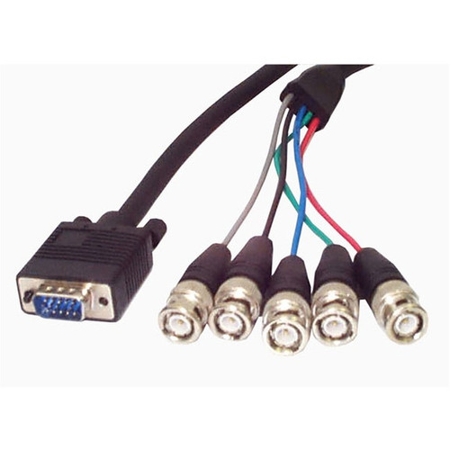 StarTech.com VGA Monitor cable - coax - HD-15 (M) - BNC (M) - 6 ft - Connect you