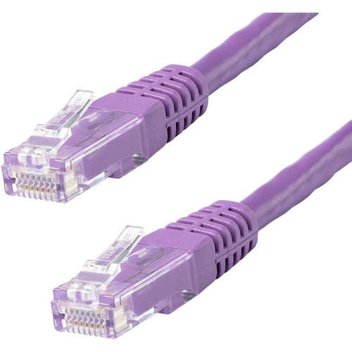 StarTech.com 50ft CAT6 Ethernet Cable - Purple Molded Gigabit - 100W PoE UTP 650