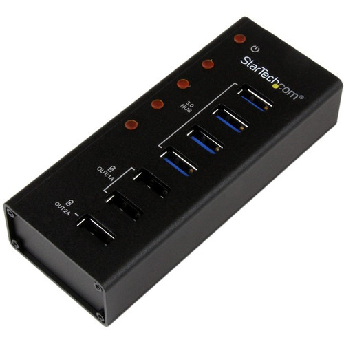 StarTech.com 4 Port USB 3.0 Hub plus 3 Dedicated USB Charging Ports (2 x 1A & 1