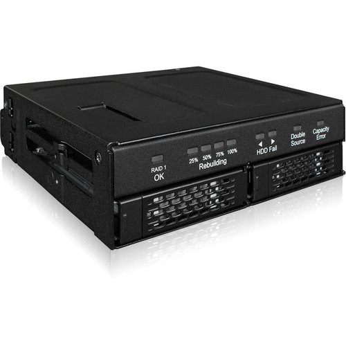 Icy Dock ToughArmor RAID MB902SPR-B DAS Storage System - 2 x HDD Supported - 0 x