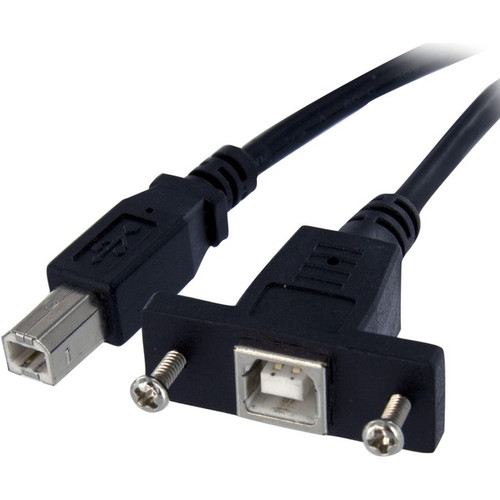 StarTech.com 1 ft Panel Mount USB Cable B to B - F/M - For customized USB device