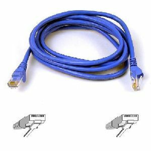 Belkin Cat. 6 UTP Patch Cable - RJ-45 Male - RJ-45 Male - 30ft - Blue