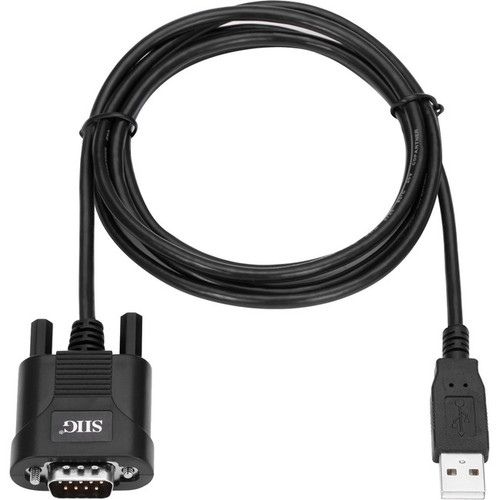 SIIG 1-Port Industrial USB to RS-232 Cable - Serial/USB Data Transfer Cable for