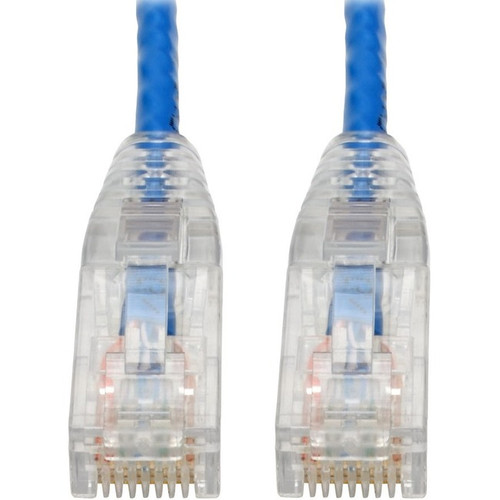 Tripp Lite Cat6 Gigabit Snagless Slim UTP Ethernet Cable (RJ45 M/M) PoE Blue 6-i