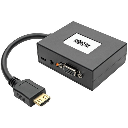 Tripp Lite by Eaton HDMI to VGA + Audio Adapter Converter Splitter 2-Port 1080p