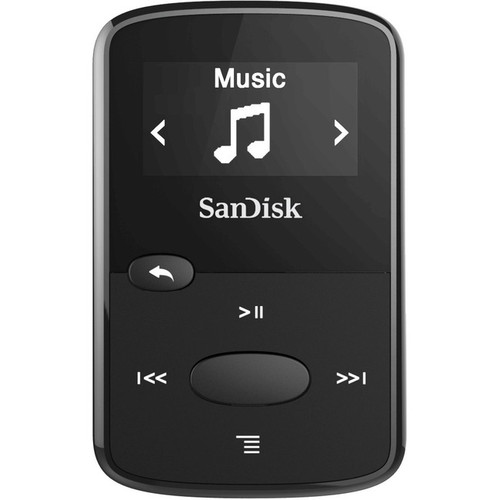 SanDisk SDMX26-008G-G46K 8 GB Flash MP3 Player - Black - FM Tuner - microSD - AA