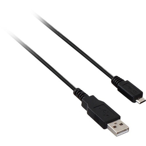 V7 Black USB Cable USB 2.0 A Male to Micro USB Male 1m 3.3ft - 3.28 ft USB Data