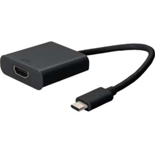 AddOn 20cm (8in) USB 3.1 Type (C) Male to HDMI Female Black Adapter Cable - 1 Pa