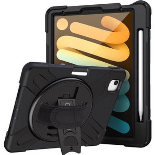 CODi Rugged Carrying Case Apple iPad Mini 6 Tablet - Black - Drop Resistant, Sho