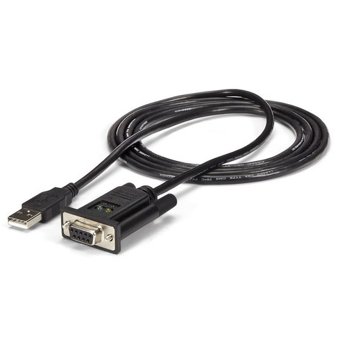 StarTech.com USB to Serial Adapter - Null Modem - FTDI USB UART Chip - DB9 (9-pi