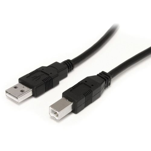 StarTech.com 9 m / 30 ft Active USB A to B Cable - M/M - Black USB 2.0 A to B Co